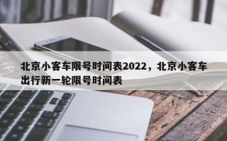 北京小客车限号时间表2022，北京小客车出行新一轮限号时间表